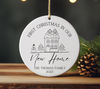 New Home Ornament, First Christmas in our New Home 2023, New Home Gift For Wife Custom Christmas Ornament House, New House Ornament Gift - 2.jpg
