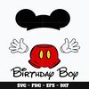 Mickey mouse birthday boy Svg