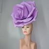 Giant rose Lavender fascinator headband  wedding.jpg