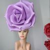 big rose Lavender fascinator headband  wedding.jpg