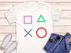 Playstation Controller PNG, Playstation Shirt, Gamer Shirt, Gaming Shirt, Gift for Her, Gift for Him, Gaming Lover Shirt