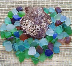 Sea Glass Genuine Multicolored Small Sea Glass Bulk