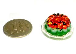 Dollhouse miniature 1:12 Jellies, candy, jelly christmas