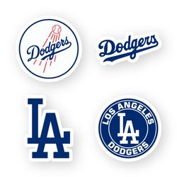 LA Dodgers Car Decals Vinyl Bumper Stickers Truck Baseball Helmet Los Angeles Logo Wall