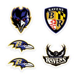 Ravens Stickers Baltimore Decal NFL Car Helmet Decals Bumper Sticker Wall Window Large Vinyl Sheet Logo