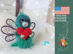 Fancy amigurumi crochet pattern \ Tooth Fairy doll in English PDF \ crochet tutorial fantasy heroes