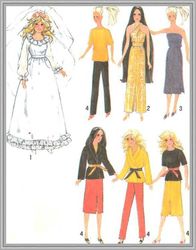 Digital - Vintage Barbie Sewing Pattern - Wardrobe Clothes for Dolls 11-1/2" - 12-1/2" - Vintage 1960s - PDF