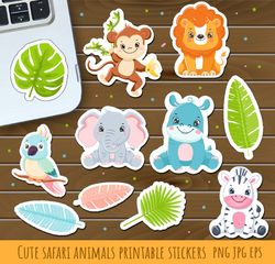Safari animals stickers, Safari animals stickers designs, Instant Download, Digital Download