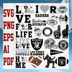 Las Vegas Raiders NFL Svg, Las Vegas Raiders Svg, Bundle NFL Svg, National Football League Svg, Sport Svg, NFL FAN Gift