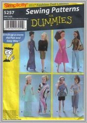 Digital - Vintage Simplicity 5257 Barbie Sewing Pattern - Wardrobe Clothes for Dolls 11-1/2" - Vintage 1980s - PDF