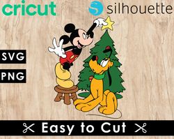 Mickey Mouse Pluto Svg Files, Mickey Mouse Svg Files, Mickey Png Images, SVG Cut Files for Cricut, Clipart Bundle