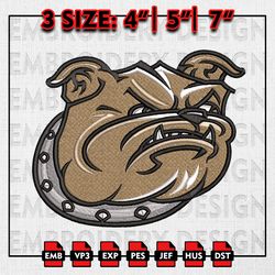 Bryant Bulldogs Embroidery file, NCAA D1 teams Embroidery Designs, NCAA Bryant, Machine Embroidery Pattern