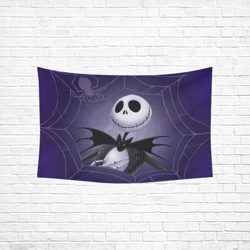 Nightmare Before Chrismas Wall Tapestry, Cotton Linen Wall Hanging