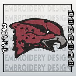 Maryland Eastern Shore Hawks Embroidery Designs, NCAA Logo Embroidery Files, NCAA Hawks , Machine Embroidery Pattern