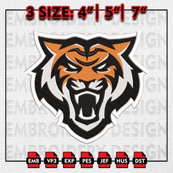Idaho State Bengals Embroidery files, NCAA D1 teams Embroidery Designs, NCAA Idaho State, Machine Embroidery Pattern
