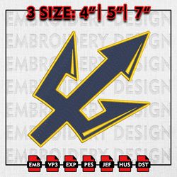 UC San Diego Tritons Highlanders Embroidery files, NCAA D1 teams Embroidery Designs, Machine Embroidery Pattern