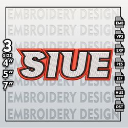 SIU Edwardsville Cougars Embroidery Designs, NCAA Logo Embroidery Files, NCAA SIU, Machine Embroidery Pattern