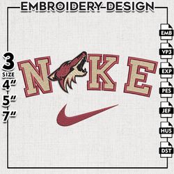 Arizona Coyotes Embroidery Designs, NHL Logo  Embroidery, NHL Coyotes, Machine Embroidery Pattern, Digital Download
