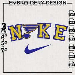 St. Louis Blues Embroidery Designs, NHL Logo Embroidery, NHL Blues Machine Embroidery Pattern, Digital Download