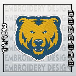 Northern Colorado Bears Embroidery Designs, NCAA Logo Embroidery Files, NCAA Northern Colora, Machine Embroidery Pattern