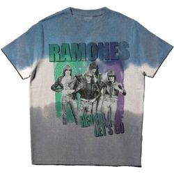 Ramones Unisex T-Shirt: Hey Ho Retro (Dip-Dye)