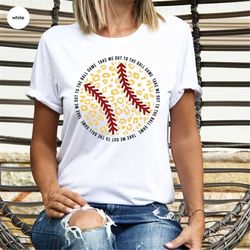 Baseball Graphic Tees, Baseball Outfit, Baseball Shirt, Baseball Gift for Her, Baseball Mom Shirt, Leopard Print Basebal