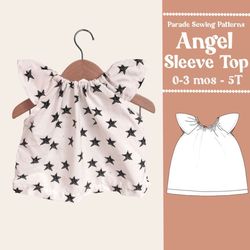 ANGEL SLEEVE Swing top SEWING Pattern pdf | 9 sizes