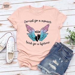 Infant Loss Gift, Awareness Month Graphic Tees, Pregnancy and Infant Loss Shirt, Baby Loss Support TShirt, Women VNeck S