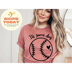 Game Day Baseball Shirt, Game Day Softball Shirt, Baseball Shirts for Women, Gameday Baseball Shirt, Mom Baseball Tee, M