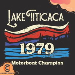 Lake Titicaca Motorboat Champion 1979 Svg TD