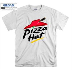 Pizza Hat Logo Funny Cartoon Parody T shirt Hoodie Hoody T-shirt Tshirt S-M-L-XL-XXL-3XL-4XL-5XL Oversized Men Women Uni
