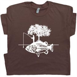 Fishing T Shirt Fisherman Shirts Cool Funny Fishing Graphic Tees Gift For Mens Womens Kids Hilarious Witty Bass Fishing