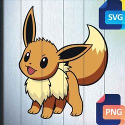 Eevee Layered SVG Free Pokemon SVG
