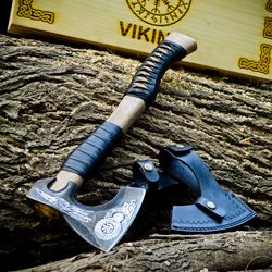 Unleashing the Power of the Viking Odin Axe: A Must-Have Decorative Piece, Handmade Box Handcrafted Axe