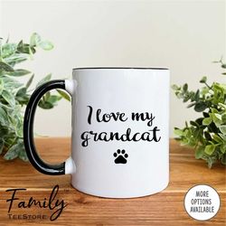 I Love My Grandcat  Funny Gifts  Cat Grandma Mug  Cat Grandma Gift  Funny Mug