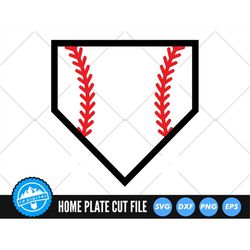 Home Plate SVG | Baseball Home Plate Cut Files | Baseball Stitches Vector | Softball SVG | Baseball Plate Clip Art | Hom