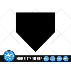 Home Plate SVG | Baseball Home Plate Cut Files | Home Plate Silhouette Vector | Softball SVG | Baseball Plate Clip Art |