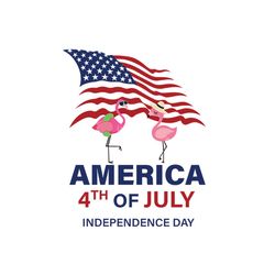 Flamingo America 4th Of July Independence Day Svg, Independence Svg, Independent Flamingo, July 4th Flamingo Svg, Nation