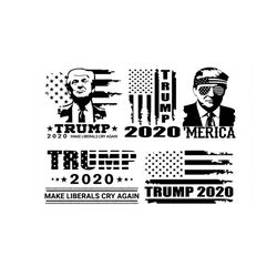 Trump 2020 Make, Files For Silhouette, Files For Cricut, SVG, DXF, EPS, PNG Instant Download
