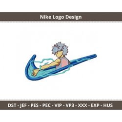 NIKE Logo Embroidery Design - Naruto Uzumaki Goku Shinji Ikari - Instant Download Machine Embroidery Patterns & Fonts