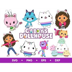 Gabbys Dollhouse SVG, Gabbys Dollhouse Svg Files for Cricut and Silhouette, Gabbys Dollhouse Svg for Shirts, png, eps, d