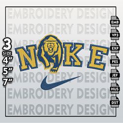 NCAA Embroidery Files, Nike California Golden Bear Embroidery Designs, California Golden Bears, Machine Embroidery Files