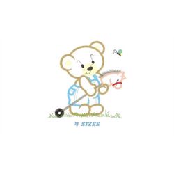 Bear embroidery designs - Teddy embroidery design machine embroidery pattern - Boy embroidery file - instant download be