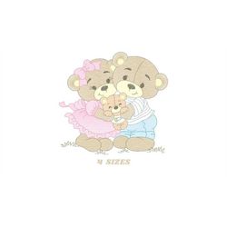 Bear embroidery designs - Family embroidery design machine embroidery pattern - Bear family embroidery file - Baby boy e