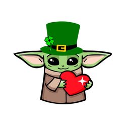 Baby Yoda St Patricks Day Svg, St Patrick Svg, St Patricks Day Svg, Yoda St Patrick Svg, Yoda Leprechaun Svg, Leprechaun