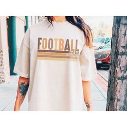 Retro football png, football smiley face png, football sublimation design, football vibes, retro game day football, digi