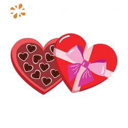 Valentine Heart Box Of Chocolates Svg, Valentine Svg, Box Svg, Chocolates Svg