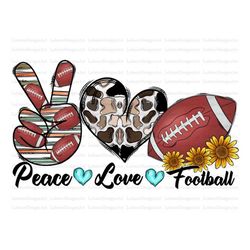 Peace love Football png, Football Sublimation designs downloads,Football png,png Football,football png files for sublima