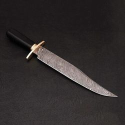 Carbon-steel-Knife" Hunting-knife-with sheath, fixed-blade-Camping-knife, Bowie-knife, Handmade-Knives, Gifts-For-Me"n