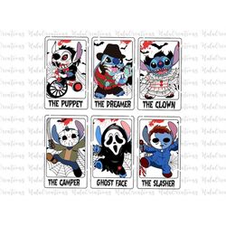 Halloween Characters Tarot Card Svg, Halloween Horror Movie Svg, Trick Or Treat Svg, Spooky Vibes Svg